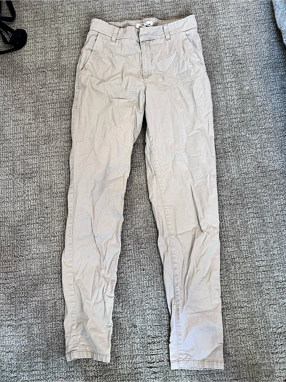 H&M L.O.G.G. Light of Good Grip Cargo Skinny Pants in Beige Size 4